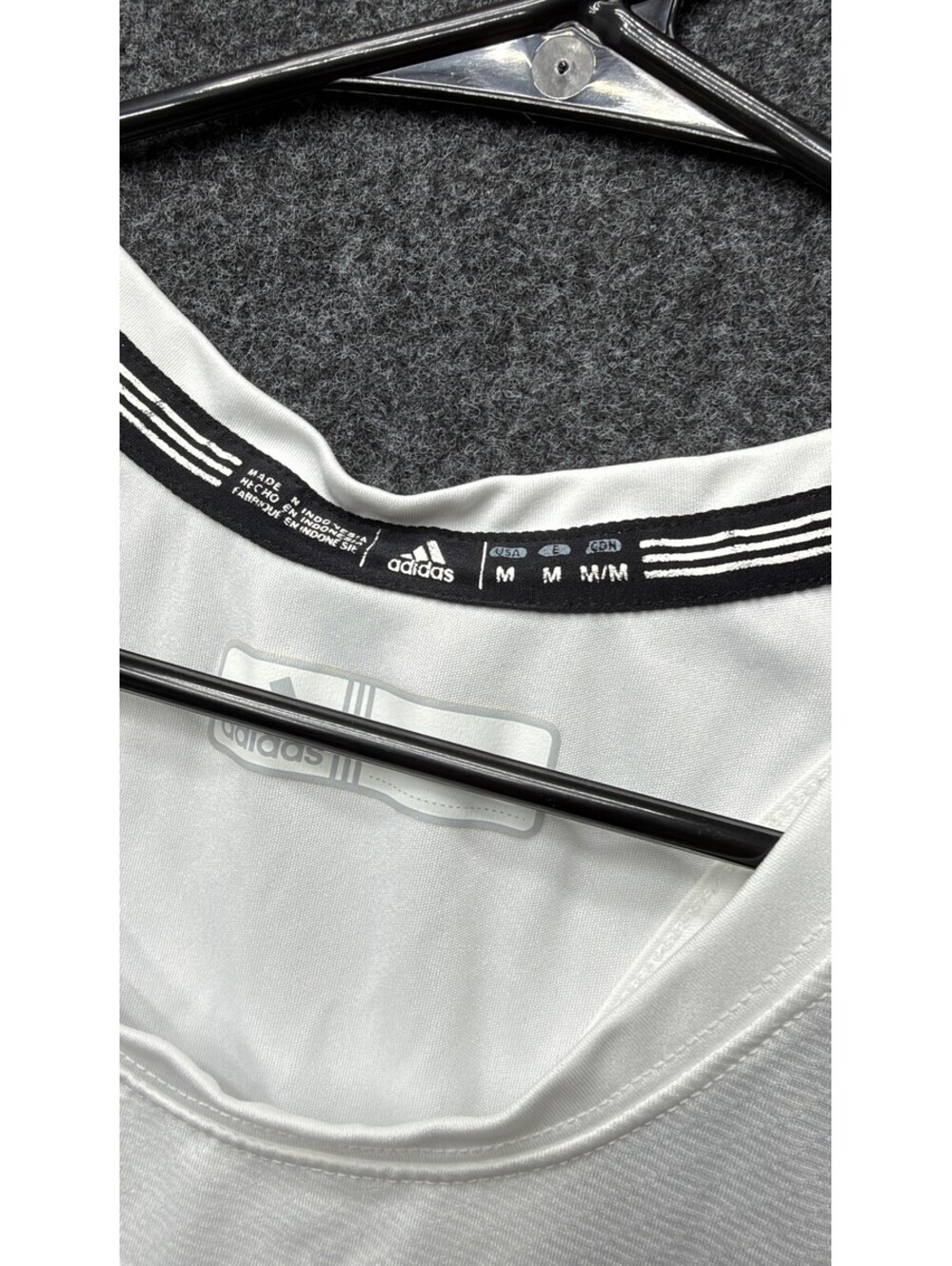 Adidas White Racerback Athletic Tank Top - Picture 3 of 4